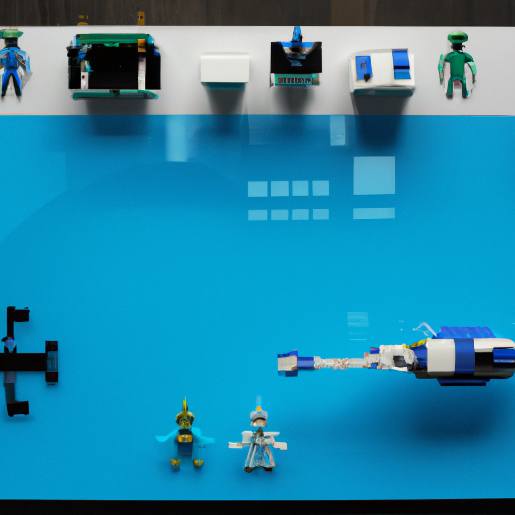 Atelier de robotique minimaliste sur une île tropicale, élèves autour d’une table près d’un lagon